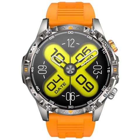 Smartwatch Multifunzionale Con Monitoraggio Della Frequenza Cardiaca, Ossigeno Nel Sangue E Sonno - Ip68 Impermeabile Orange - Foto 2