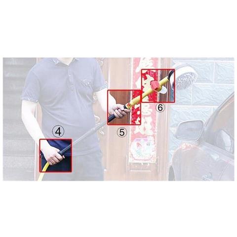 Spazzola Rotante Aquabrush Pro360 - Testa 360° A Pressione D'acqua | 3 Modalità | Serbatoio Detergente | Pulizia Auto E Vetri - Foto 2