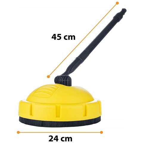 Spazzola T-racer Per Pulizia Compatibile Con Idropulitrice Kärcher K2-k7 - Set Lancia 1/4"" 15° + 5 Ugelli Alta Pressione - Foto 2