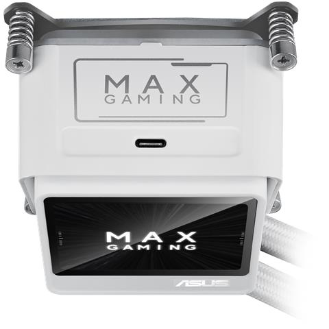 MAX Gaming LC 360 ARGB LCD White Edition Processore Raffreddatore di liquidi tutto in uno 12 cm Bianco - Foto 2