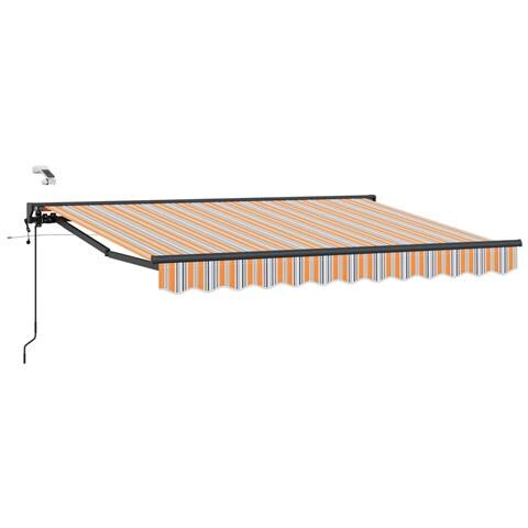 Tettuccio Elettrico Retrattile Blu e Arancione 3,5 x 2,5 m - Foto 1