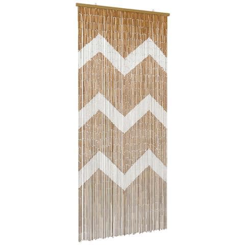 Tenda per Porta Antinsetti multicolore 200 x 90 cm Bambù - Foto 1