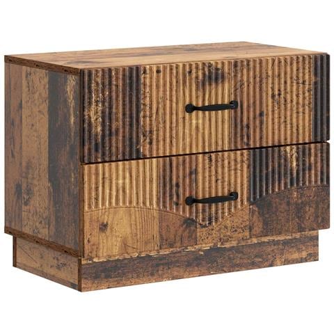 Armadio da Notte con cassetto Legno antico 62 x 34,5 x 44,5 cm - Foto 1