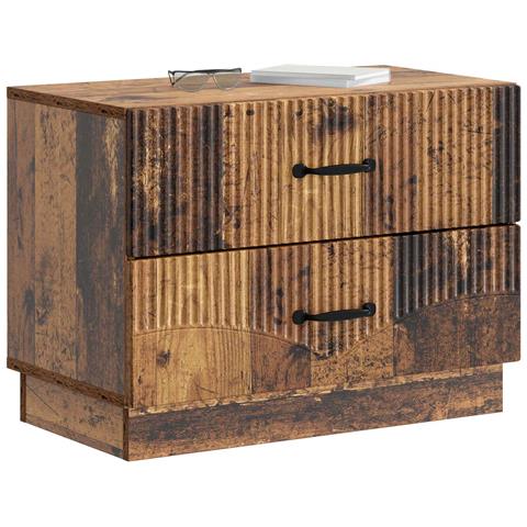 Armadio da Notte con cassetto Legno antico 62 x 34,5 x 44,5 cm - Foto 2