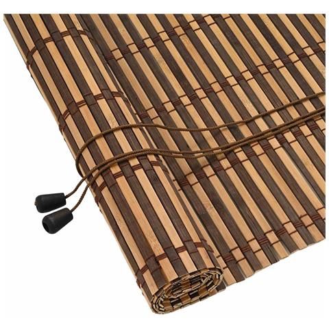 Tenda a rullo Marrone 50 x 160 cm Bambù - Foto 1
