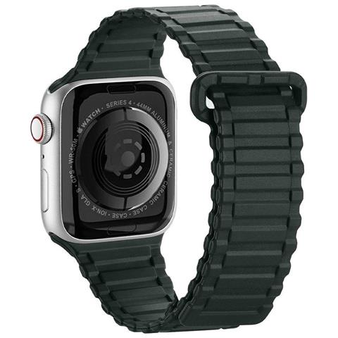 Cinturino (versione Armor) Per Apple Watch Ultra, Se, 9, 8, 7, 6, 5, 4, 3, 2, 1 (49, 45, 44, 42 Mm) Cinturino Magnetico In Silicone Di Colore Verde. - Foto 1