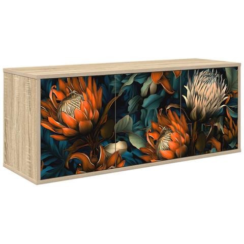 Mobile TV da Parete LOCHEM 102 x 33 x 40 cm Rovere Sonoma - Foto 1