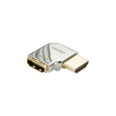 Adattatore HDMI CROMO® Tipo A M / F a 90 gradi "Destra" - Foto 1
