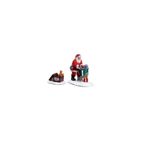 Babbo Natale Con Bimbi - Santa And Kittens, Set Da 2 - Foto 3