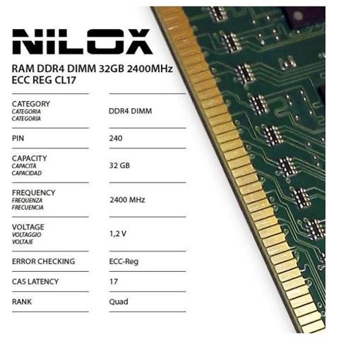 Memoria Dimm 32 GB (1x32 GB) DDR4 2400 MHz CL 17  - Foto 1