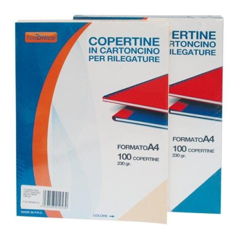 100 Copertine Cartoncino A4 230 Gr Nero Cover Per Rilegature - Foto 2