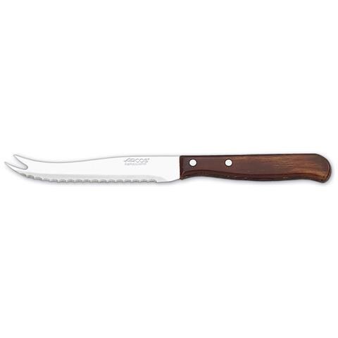 Serie Latina - Coltello Formaggio - Lama Acciaio Inossidabile Nitrum 105 Mm - Manico Legno Compresso Colore Marrone - Foto 1