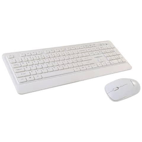 Tastiera e Mouse Wireless M-MCK971 Colore Bianco - Foto 1