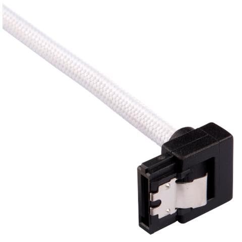 Cavo Sata Premium Con Guaina Angolata, Bianco 30 Cm - Confezione Da 2 - Foto 2