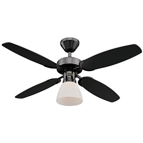 78709 Ventilatore Da Soffitto Da 105 Cm Capitol In Bronzo Duro Per Interni, Kit Di Luce Con Vetro Smerigliato Opale - Foto 2