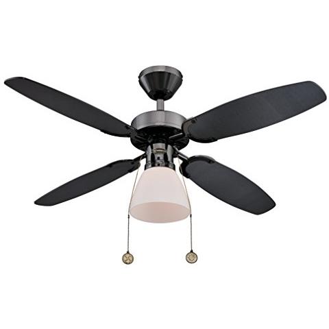 78709 Ventilatore Da Soffitto Da 105 Cm Capitol In Bronzo Duro Per Interni, Kit Di Luce Con Vetro Smerigliato Opale - Foto 3