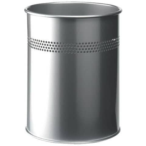 Papierkorb Metall 15l Rund Mit Perforation 30 Mm 1 St 330023 - Foto 1