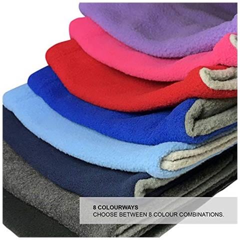 Bambini Capretti Delle Ragazze Dei Ragazzi Di Inverno Caldo Reversibile Morbido Pile Snood Neckwarmer Sciarpa - Foto 4