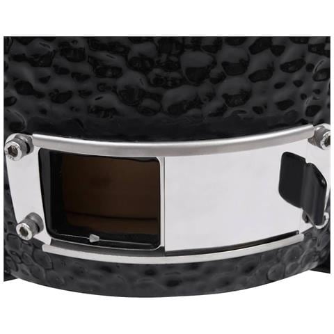Barbecue Affumicatore 2 In 1 Kamado In Ceramica 56 Cm Nero - Foto 10