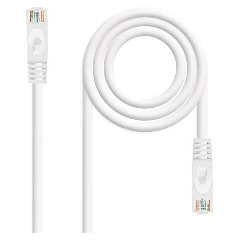 10.20.1800-W - Cavo di rete Ethernet RJ45 LSZH Cat. 6A UTP, AWG24, rame 100%, non-allogeno, bianco, tubo da 0.5 mts - Foto 1