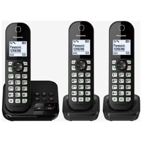 Telefono Cordless Panasonic Con Ab Kx-tgc463 Trio - Nero - Foto 2