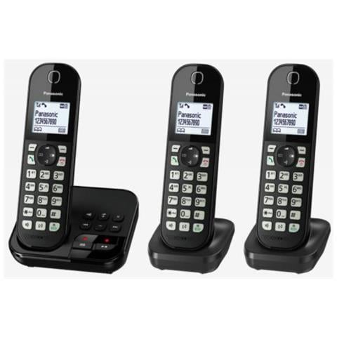 Telefono Cordless Panasonic Con Ab Kx-tgc463 Trio - Nero - Foto 1