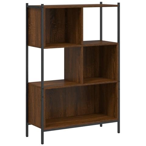 Libreria Rovere Marrone 72x28x109 Cm In Legno Multistrato - Foto 2