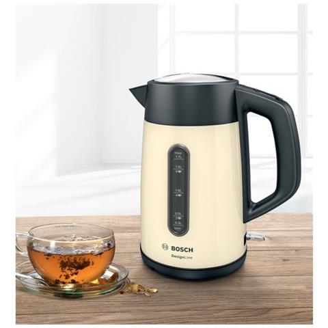 Bollitore Elettrico TWK4P437 Capacità 1,7 L Potenza 2400 W Colore Beige / Nero - Foto 2