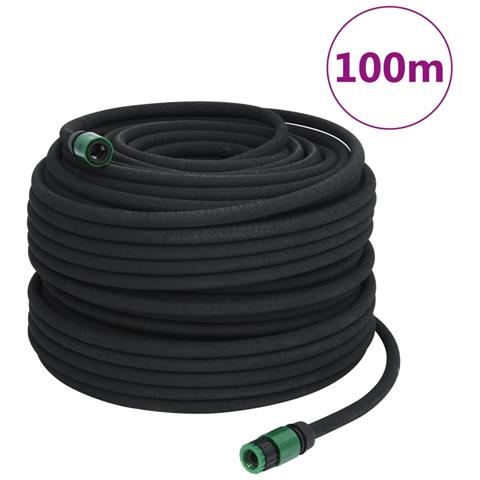 Tubo di Irrigazione da Giardino Nero 0,6"" 100 m in Gomma - Foto 1