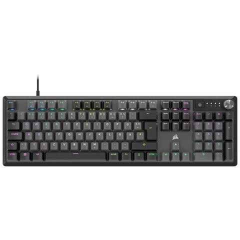 K70 CORE RGB tastiera Gaming USB QWERTZ Tedesco Grigio - Foto 1