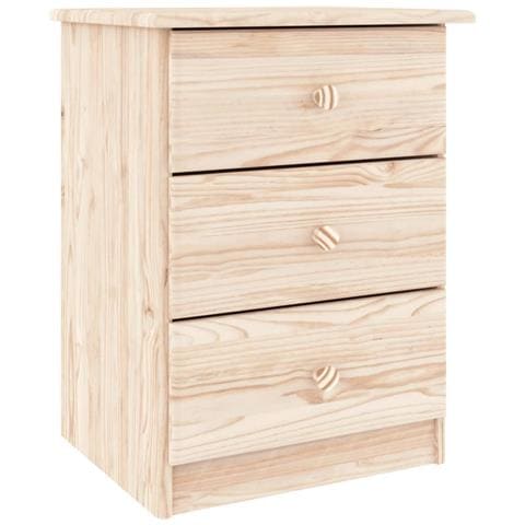 Comodino ALTA 41x35x55,5 cm in Legno Massello di Pino - Foto 1
