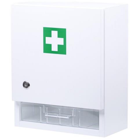 Armadietto A Muro In Legno Per 30 Persone Bianco - Foto 1