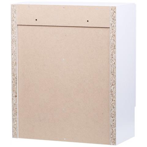 Armadietto A Muro In Legno Per 30 Persone Bianco - Foto 4