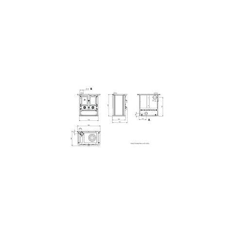 Cucina a Legna ROSETTA SINISTRA 5.0 VST Potenza Termica Nominale 7,9 Kw 226 m³ Riscaldabili Colore Bianco - Foto 3