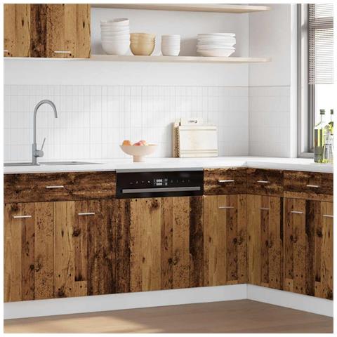 Pannello Lavastoviglie “Lyon” Legno Antico 45x3x67 cm - Foto 2