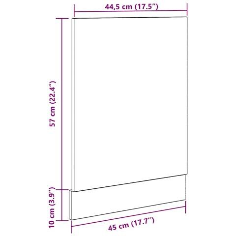 Pannello Lavastoviglie “Lyon” Legno Antico 45x3x67 cm - Foto 8