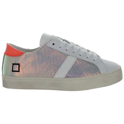 Scarpe Italiane Da Donna Hill Low Calf In Pelle Rosa Scintillante 36 - Foto 2