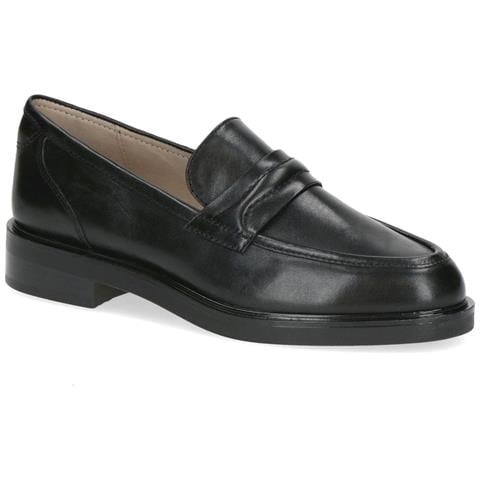 Black Casual Closed Loafers Mocassino Pelle Scarpe Donna Nero Eu 38.5, 9-24300-43-022 - Foto 1