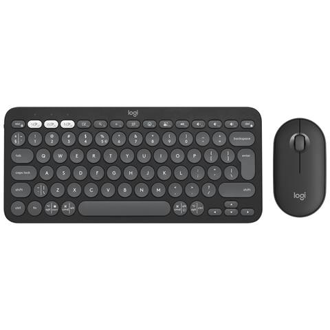 Tastiera e Mouse Wireless 5099206115606  (Layout US International) Colore Grafite - Foto 1
