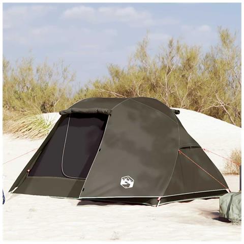 Tenda da Pesca per 3 Persone Marrone Impermeabile - Foto 1