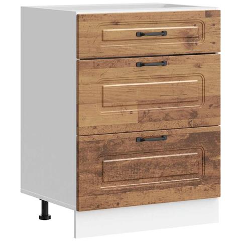 Base Da Cucina Kalmar Legno Vecchio In Legno Multistrato - Foto 1