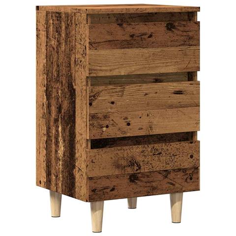 Comodino Legno Vecchio 40x35x69 Cm In Legno Multistrato - Foto 2