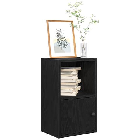 Libreria Rovere Nero 31x24x52 Cm In Legno Multistrato - Foto 1