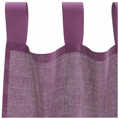 Tende In Voile Con Passanti 2 Pz Viola 140x225 Cm - Foto 8