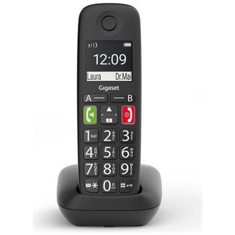 Gigaset E290a Telefono Analogico/dect Identificatore Di Chiamata Nero - Foto 3