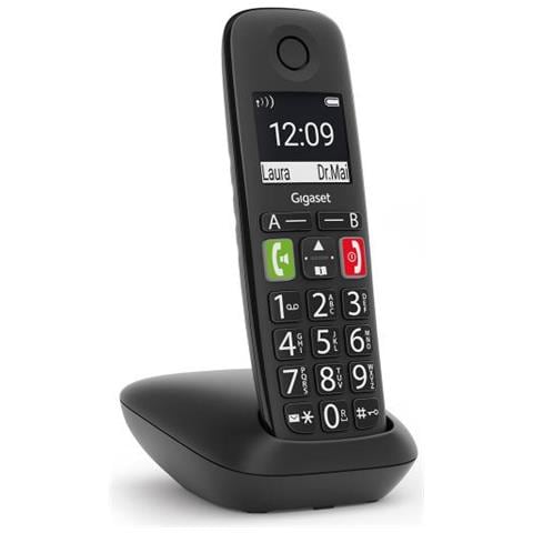 Gigaset E290a Telefono Analogico/dect Identificatore Di Chiamata Nero - Foto 1