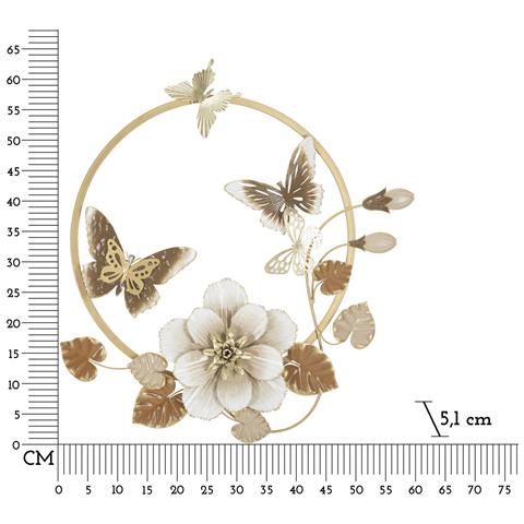 Decorazione In Metallo 3d Farfalla 9 - Multicolore - Metallo - 58,4x5,1x63,5 Cm - Foto 6