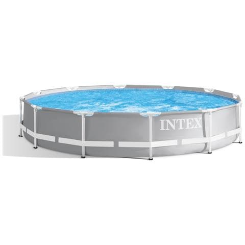 Piscina Fuori Terra - In Giro - 366x366x76 Cm - Grigio - Include Accessori Coordinati Cb60 - Foto 2