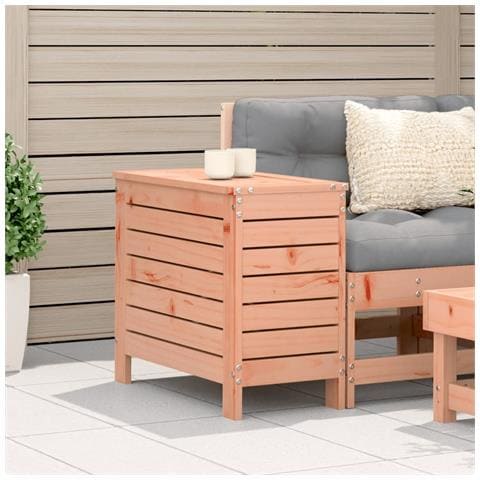 Poggiapiedi Da Giardino 62x31,5x52 Cm Legno Massello Di Douglas - Foto 2