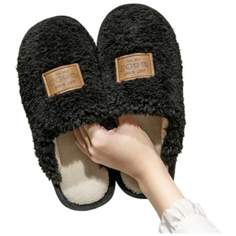 Pantofole Da Pavimento In Pile, Comode E Calde Black Xl - Foto 1